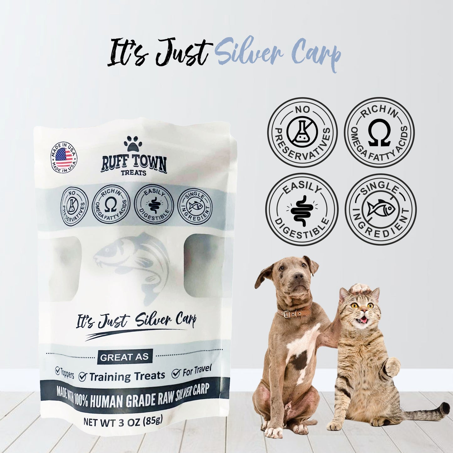 Silver Carp Fish Dog Treats – The Perfect Healthy Snack for Your Pup!